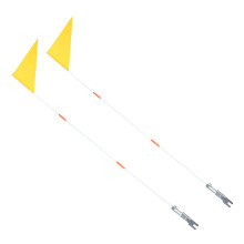 2Pcs Bicycle Safety Triangular Flags Waterproof