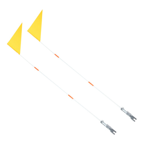 2Pcs Bicycle Safety Triangular Flags Waterproof
