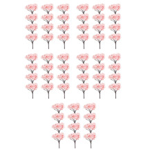 60Pcs Pink ABS Mini Cherry Blossom Trees for Fairy Garden and Diorama