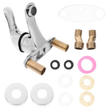 4Sets Wall Mounted Silver Shower Diverter Valve for Home Bathroom Use