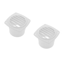 2Pcs Marine Air Vent White ABS Rv Motorhome Louvered Vent Cover