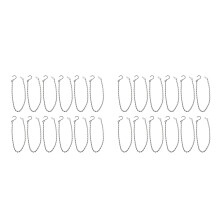 24Pcs Versatile Black Iron Hanging Chains for Flower Pots and Lanterns