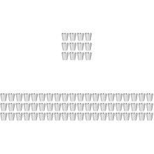 72Pcs Portable Stainless Steel Liquor Cups Silver Metal Set