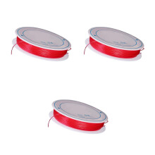 3Pcs Red Elastic Beading Threads Durable DIY Handmade Jewelry Cord