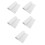 5Pcs White Felt Calligraphy Pad Smooth Writing Desk Mat for Students 1