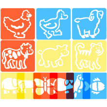 12Pcs Creative Kids Drawing Stencils for Painting and Craft DIY