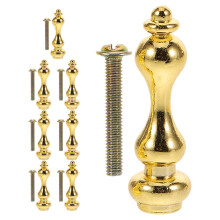 16St Meubelhardware Zilverkleurige Metalen Spindels Voor Glazen