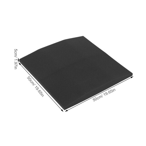 Coussin Mousse Dense Noir Support Affaissement 2