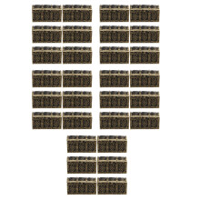 60Pcs Coffee Plastic Pirate Box Mini Chest for Kids Storage and Play