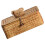 Handmade Khaki Straw Woven Storage Box Lid Bear Design Car Bin 1