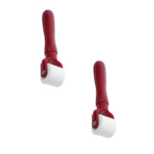 2Pcs Dark Red Small Rollers for Painting Wallpaper Seam Smoothing Tool