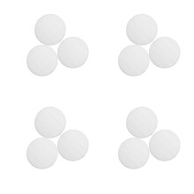 12Pcs Nail Dust Collector Filters White Nonwoven Fabric for Beauty Use