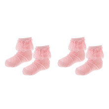 2Pcs Pink Cotton Baby Socks Style Mesh Soft Skin Friendly
