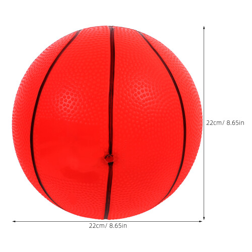 Elasticity Inflatable Ball Pvc Basketball Red 1pack 2