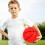Elasticity Inflatable Ball Pvc Basketball Red 1pack 6