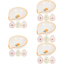 20Pcs Portable Ceramic Spoon Rest for Kitchen and Dining Table