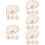 20Pcs Portable Ceramic Spoon Rest for Kitchen and Dining Table 1