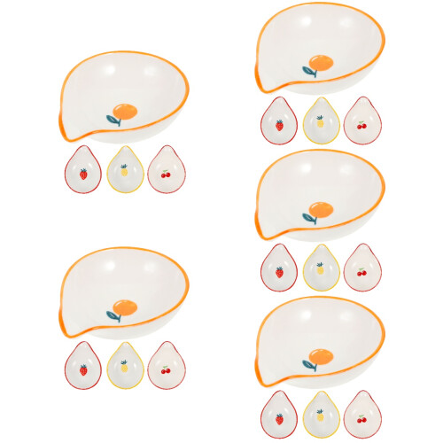 20Pcs Portable Ceramic Spoon Rest for Kitchen and Dining Table