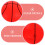 Elasticity Inflatable Ball Pvc Basketball Red 1pack 9