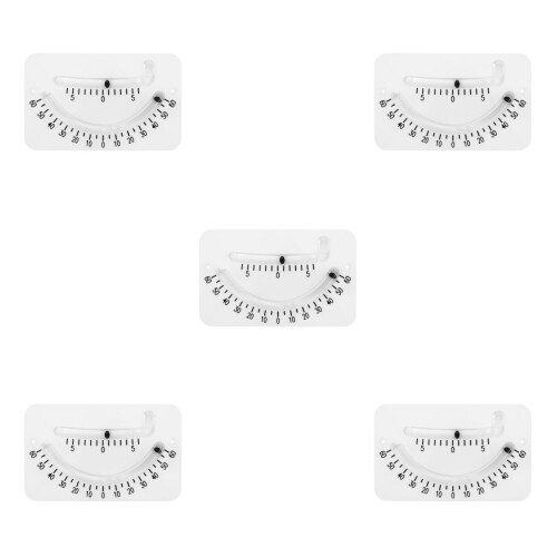 5Pcs White Plastic Boat Angle Clinometer Level Marine Measurement Tool
