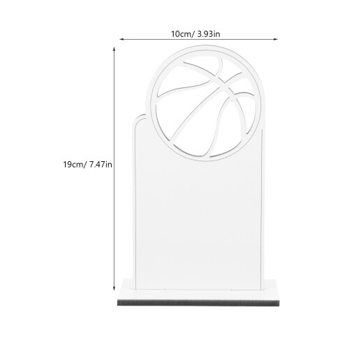 4Pcs White Mdf Sublimation Trophy Model Blanks for Table Home Decor 1