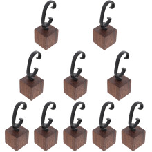 10Pcs Dark Brown Wood Watch Holder Stand for Bracelets and Rings