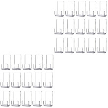 30Pcs Acrylic Silver Vinyl Record Organizer Rack Wall-Mounted Storage