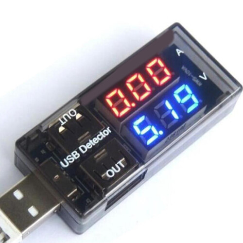 Testeur Capacité Décharge USB Portable Petit Noir Durable 1