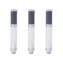 3Pcs Bathroom LED Showerhead Round Bar Hand White