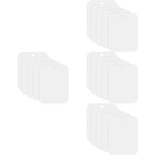 20Pcs Compact Silver Reflective Wall Mirror Tiles for Home Decoration