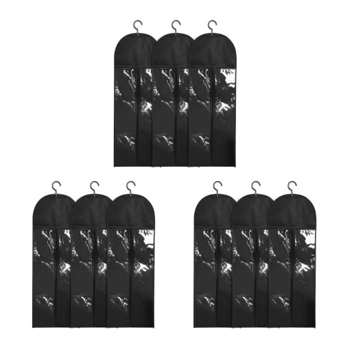 9Sets Haartaschenset Mit Kleiderbügel PVC Haarschutz