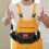 5Pcs Adjustable Black Tool Belt Bag with Durable Oxford Fabric 4