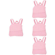 4Pcs Mini Doll Backpack Pink for 18 Inch Dolls Playtime