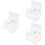 3Pcs Wall Mount Acrylic Mailbox Large Capacity Lockable Suggestion Box 1