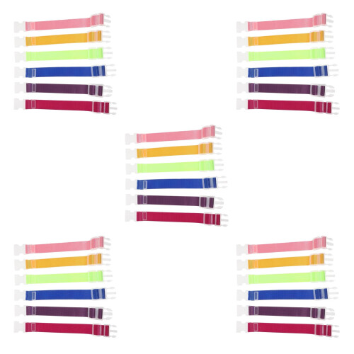 30Pcs Compact Adjustable Suitcase Buckle Straps for Secure Luggage