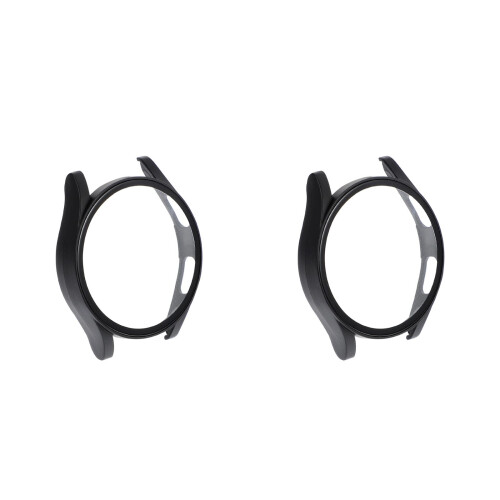 2Pcs Stylish Black Smartwatch Protector High-Hardness Watch Cover