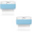 2Pcs Sky-Blue Soap Foaming Box with Roller Travel Soap Holder 1