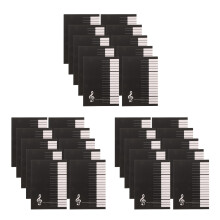 30Pcs Khaki Music Manuscript Notebook Eyefriendly Paper for Guitarists