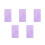 5Pièces De Planning Violet PU Agenda Et 5