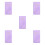 5Pièces De Planning Violet PU Agenda Et 8