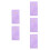 5Pièces De Planning Violet PU Agenda Et 9