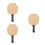 3Pcs Hexagonal Wood Table Tennis Paddles Durable Training Racket Multi 1