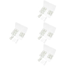 4Sets Compact Green Plastic Lens Carrier Case for Travel and Storage