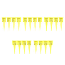 20Pcs Accurate Yellow Rain Gauge Outdoor Plastic Tool for Garden Yard