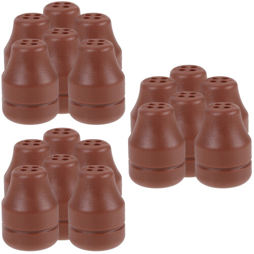 18Pcs Stylish Chocolate Plastic Pull Ends for Window Blind Cord Knobs