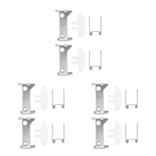 6Sets DIY Hair Clipper Repair Springs Silver Steel Plastic Accessories