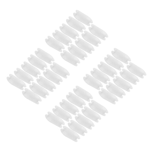 40Pcs Ergonomic White Plastic Handles for Corrugated Boxes Heavy Duty