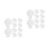 20Pcs White Mini Cloth Chef Hats Cute Tiny Doll Accessories for Crafts 5