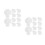 20Pcs White Mini Cloth Chef Hats Cute Tiny Doll Accessories for Crafts 6