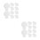 20Pcs White Mini Cloth Chef Hats Cute Tiny Doll Accessories for Crafts 8